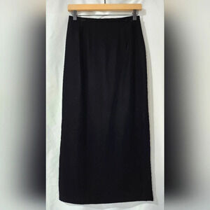Black Velvet Womens Maxi Skirt Size 4 Glam‎ NYE Party Formal Luxury Holiday
